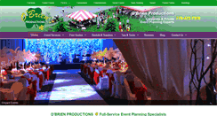 Desktop Screenshot of obrienproductions.com