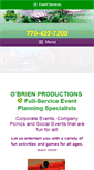 Mobile Screenshot of obrienproductions.com